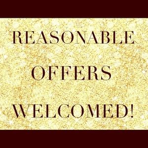 Reasonable offers welcome